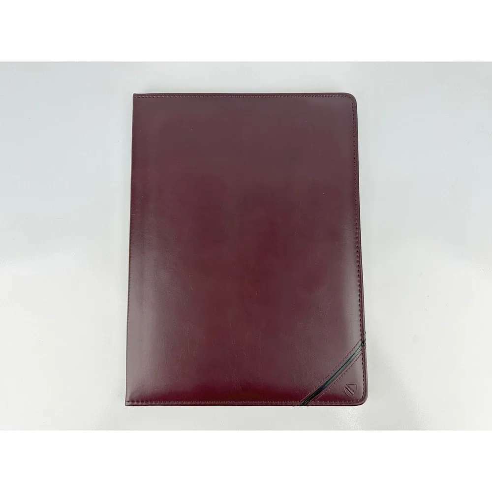Cambridge Burgandy‎ Faux Leather Professional Padfolio Portfolio Business Folder